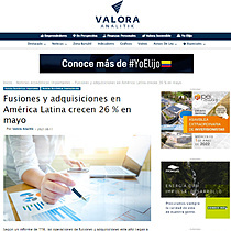 Fusiones y adquisiciones en Amrica Latina crecen 26 % en mayo